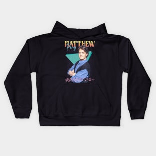 Matthew Perry 1987s Retro Aesthetic Fan Art Kids Hoodie